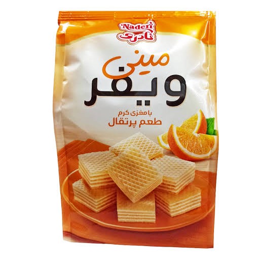 نادری مینی ویفر با طعم پرتقال 90 گرمی